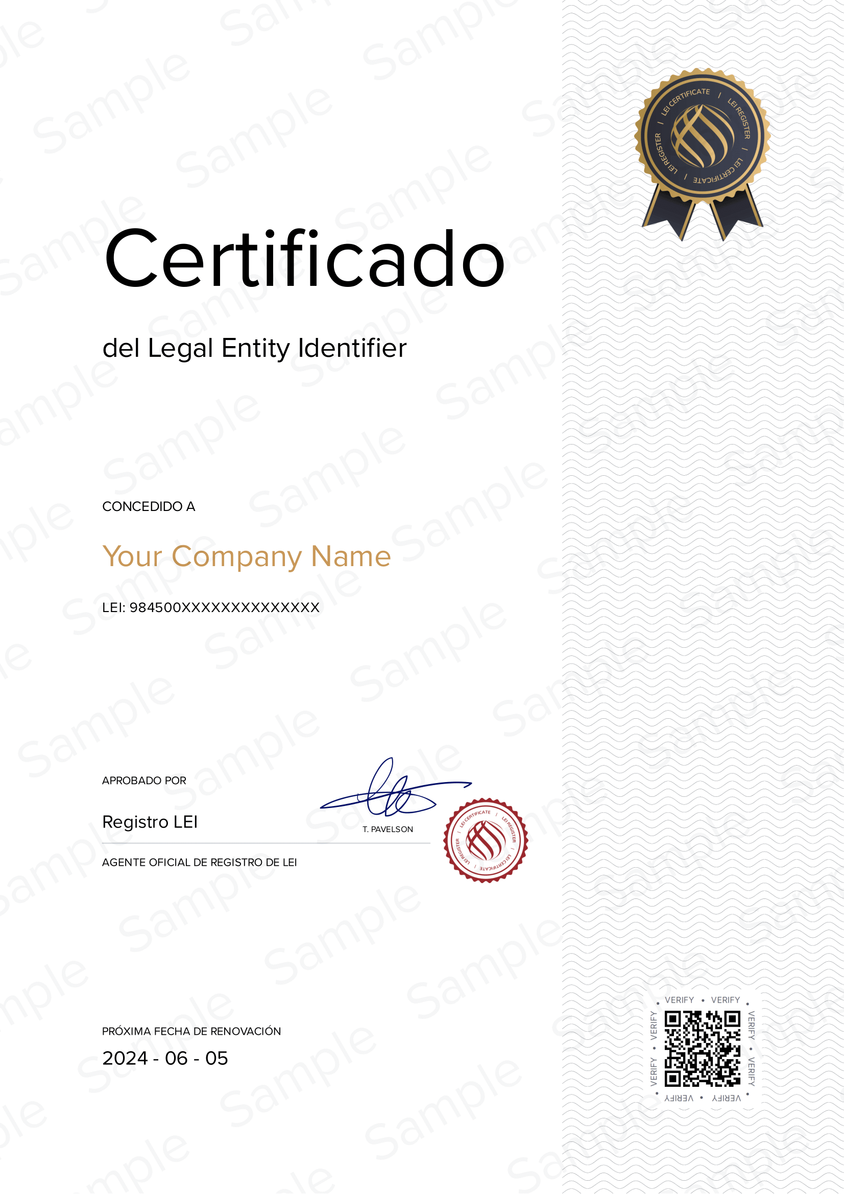 Certificado LEI