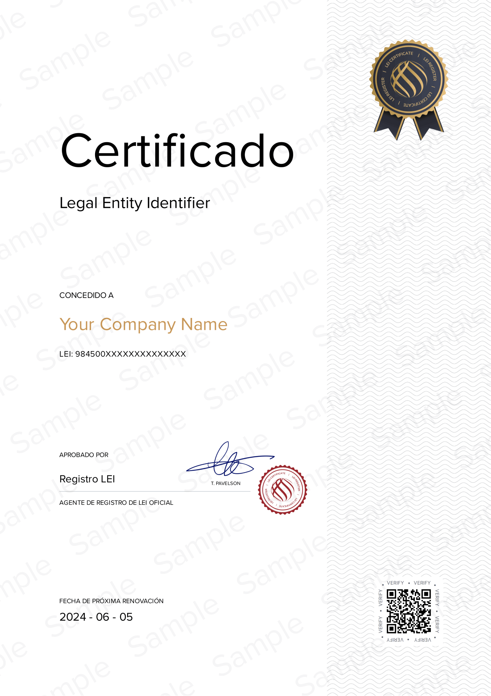 Certificado LEI